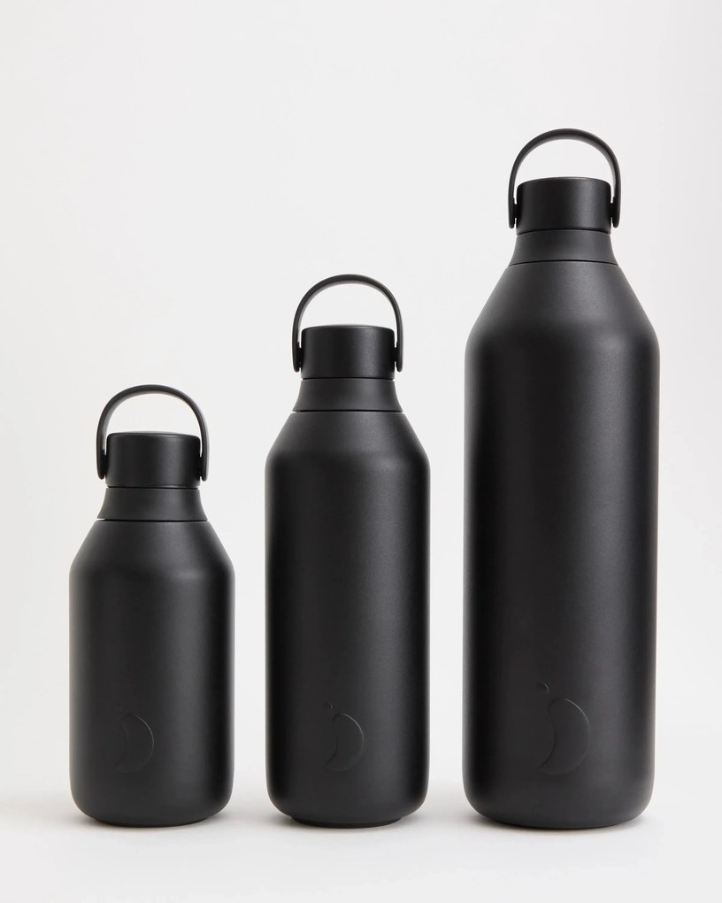 Chilly's Bottles Onyx Black termosz, 3-as széria, 1000ml