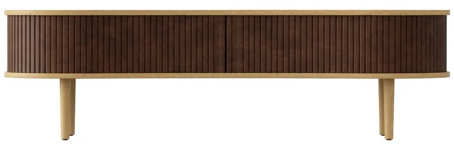 Barna-natúr színű TV-állvány tölgyfa dekorral 140x40 cm Audacious – UMAGE