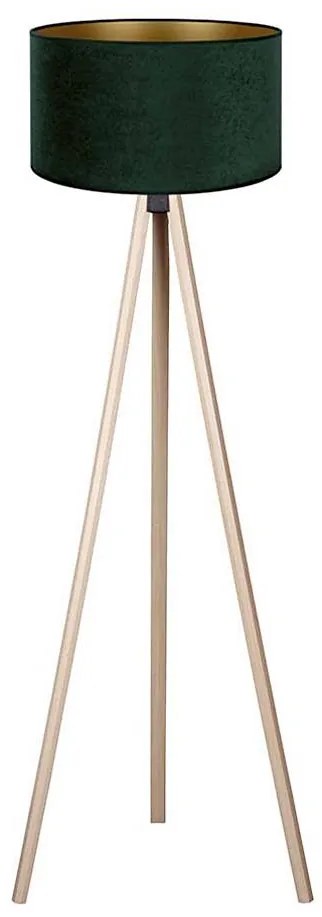 Brilagi - Állólámpa VELVET 1xE27/60W/230V bézs/zöld