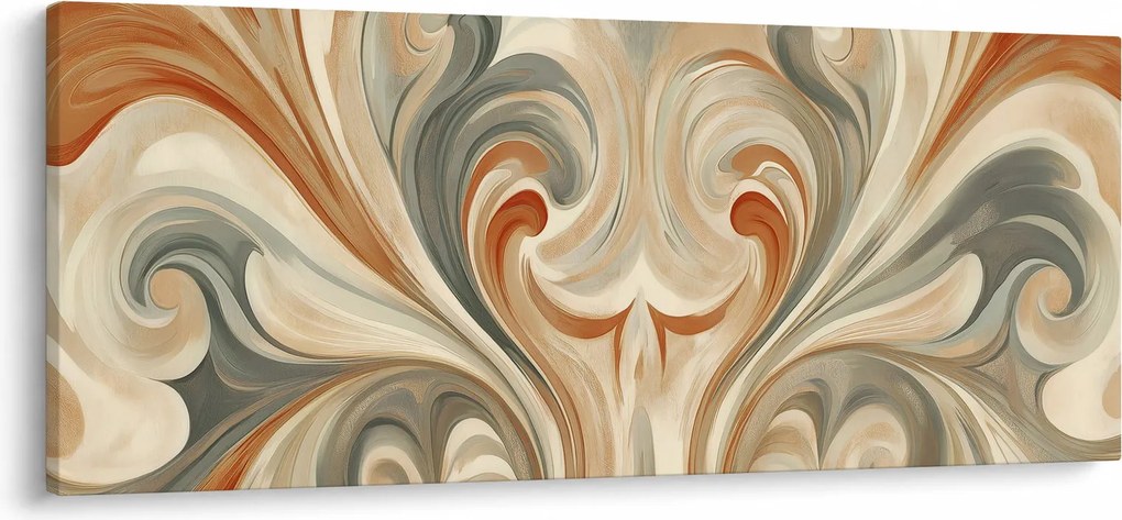 Kép - Örvények földszínekkel (120x50 cm)