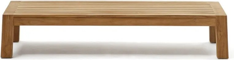 Natúr színű teakfa dohányzóasztal 76x153 cm Forcanera – Kave Home