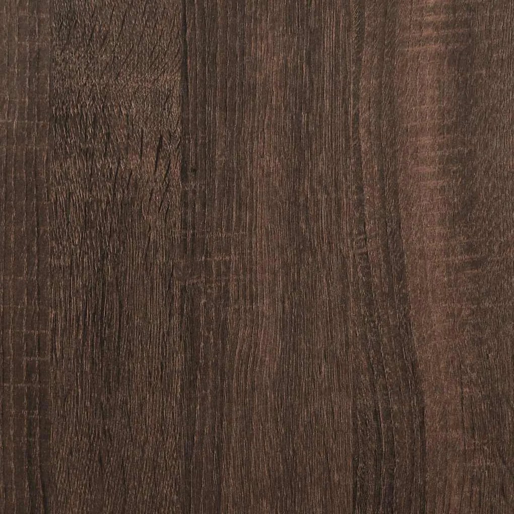 2 db barna tölgyfa cipőtartó állvány halmozható 60x30x30,5 cm