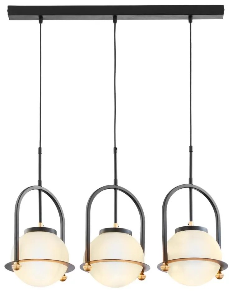 Jupiter 1916 - Kábeles csillár ROSSO 3xE27/15W/230V fekete