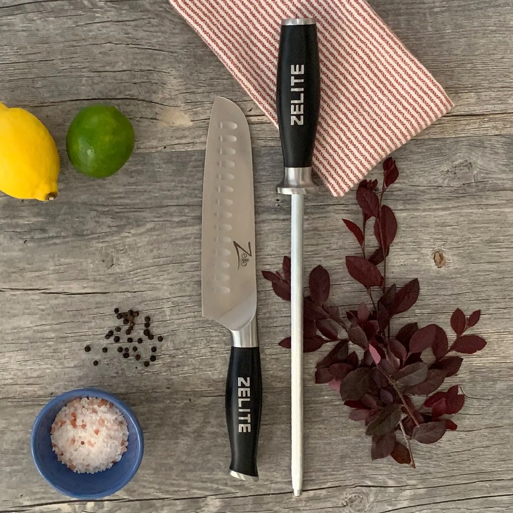 Zelite Infinity by Klarstein Comfort Pro, 10" fenőacél, 59 HRC, rozsdamentes acél, mágneses