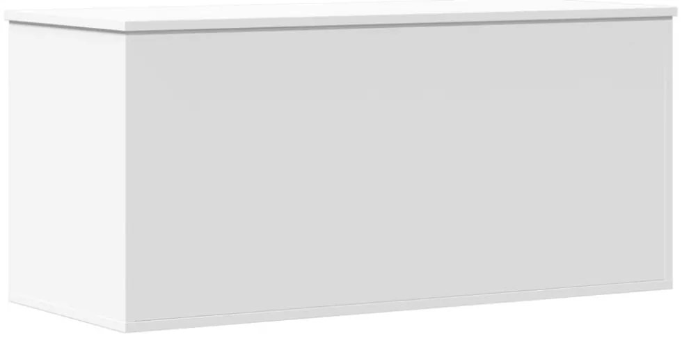 fehér szerelt fa tárolóláda 100x42x46 cm
