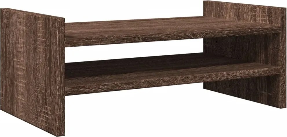 vidaXL barna tölgy színű szerelt fa monitorállvány 50 x 27 x 20 cm