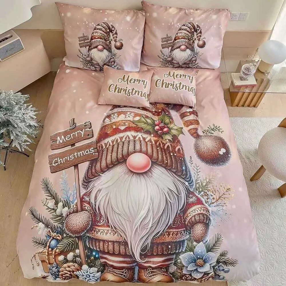 Ágynemű Homa GNOMTIME BEIGE 3 részes 140x200 cm