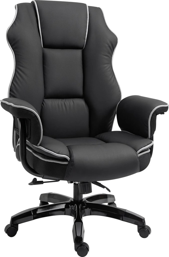 Vinsetto Irodai Szék, Ergonomikus Íróasztali Szék Hajtogatós Funkcióval, Forgatható Funkcióval, Magasságban Állítható Számítógépes Szék Otthoni Irodáh