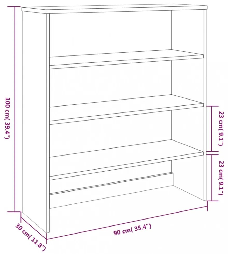 HAMAR mézbarna tömör fenyőfa felső szekrény 90 x 30 x 100 cm