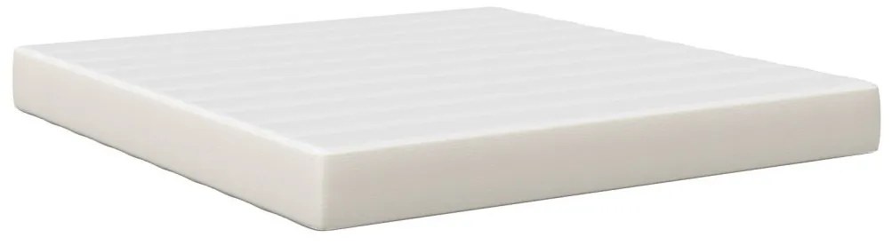 Pocket Spring Mattress Krém 180x200x20 cm Közepesen Kemény Szövet