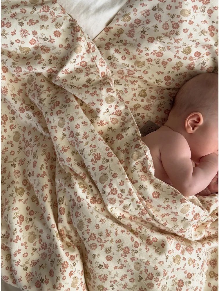 Bézs bio pamut gyerek ágyneműhuzat babaágyhoz 70x100 cm Augusta – Cam Cam Copenhagen