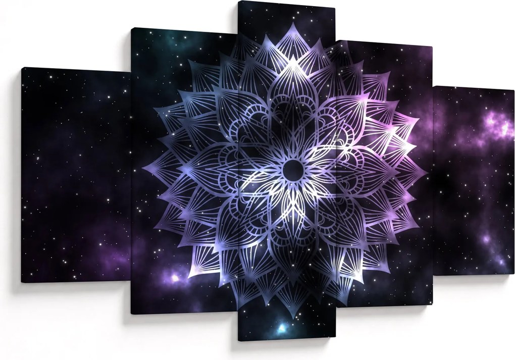 Kép - Lótusz mandala az űrben (150x105 cm)