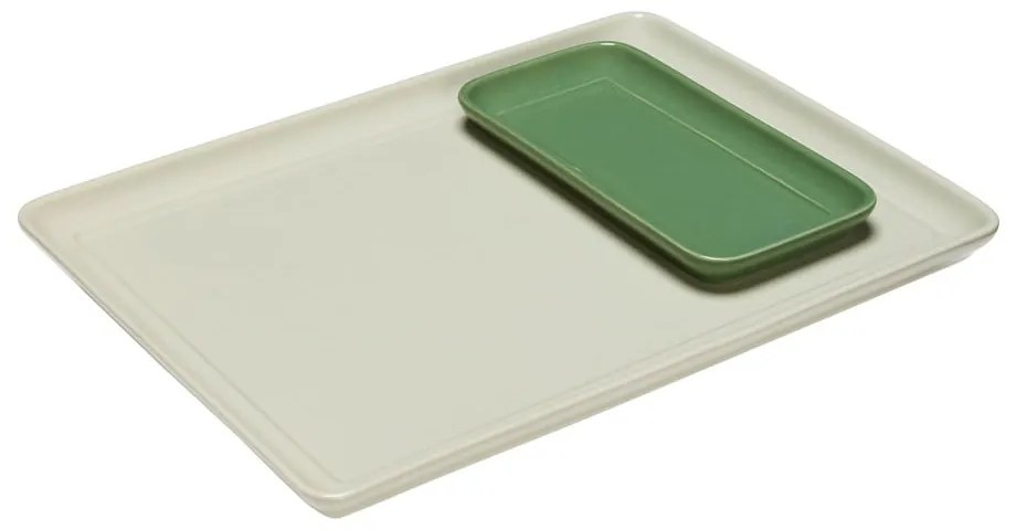 Kerámia dekoratív tálca szett 2 db-os 26x35 cm Amare – Hübsch