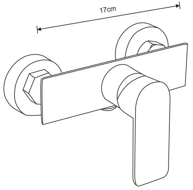 Mexen Alfa zuhanycsaptelep, fehér-króm, 745740-02