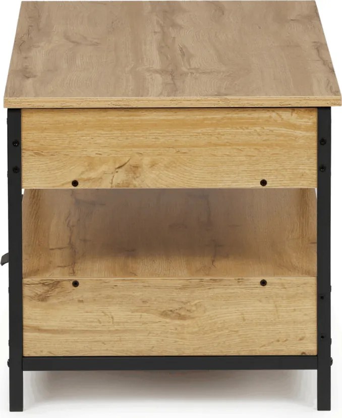 CT-I1201 tölgy MDF dohányzóasztal 100 × 50 × 48 cm