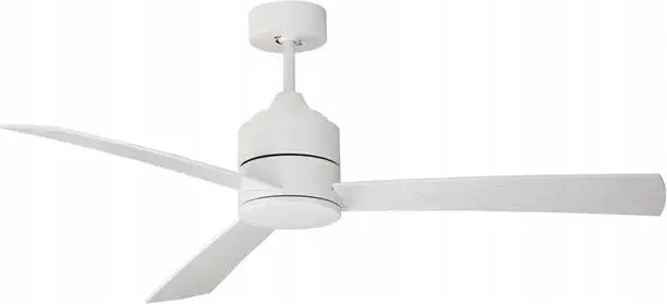 Nova Luce mennyezeti ventilátor Axel fehér alumínium és tölgyfa levelek 9952355