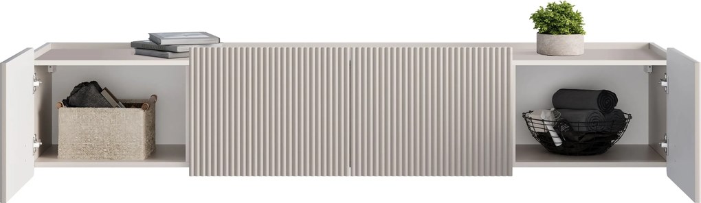 Malmi fali szekrény 200 cm - kasmír / arany