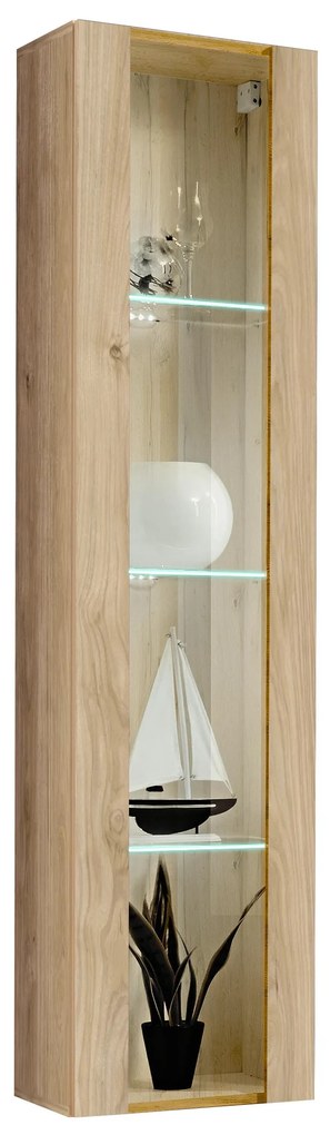 Fali vitrin Ferryhill HJ FY 41 (jackson hickory tölgy) (világítással). Akció -20%. 1124169