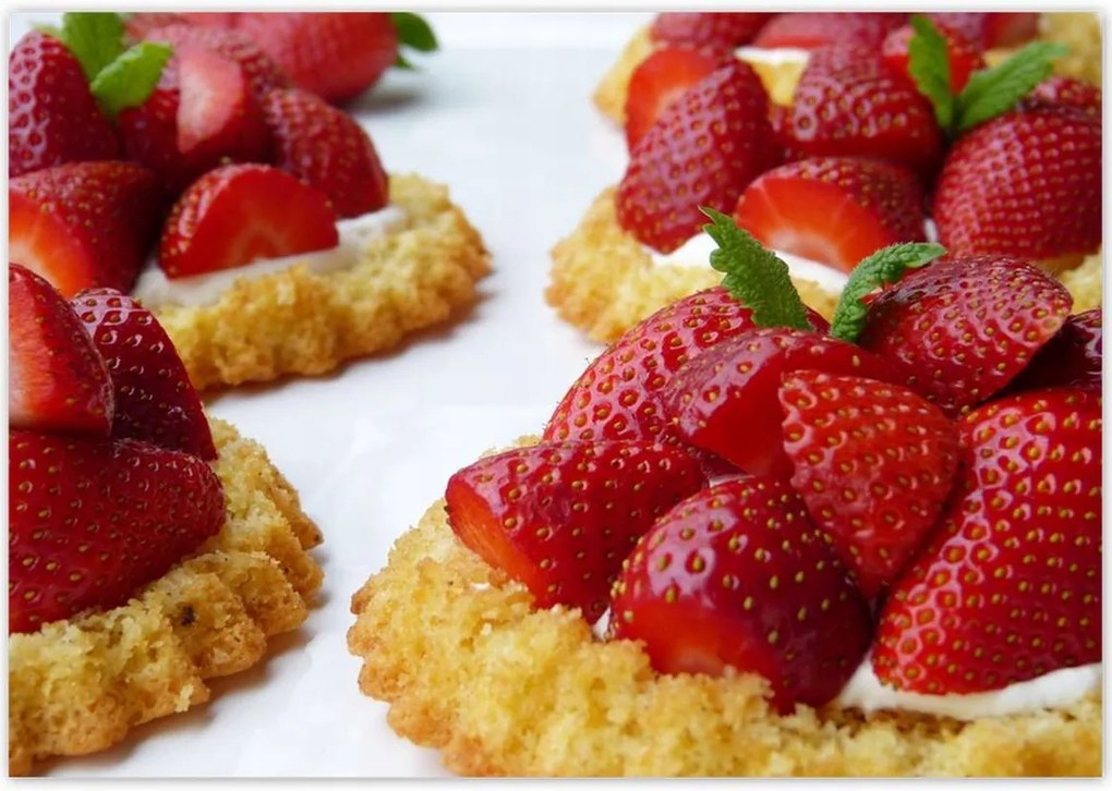 Poszterek 100x70 Eper desszert