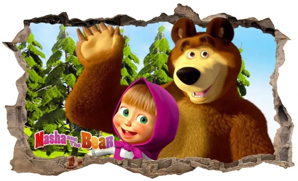 Masha and the Bear falmatrica 47x77cm