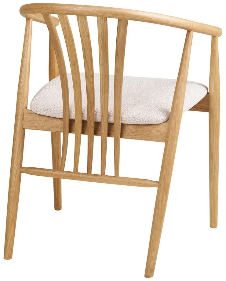 Natúr színű tölgyfa karfás étkezőszék Agustin – House Nordic