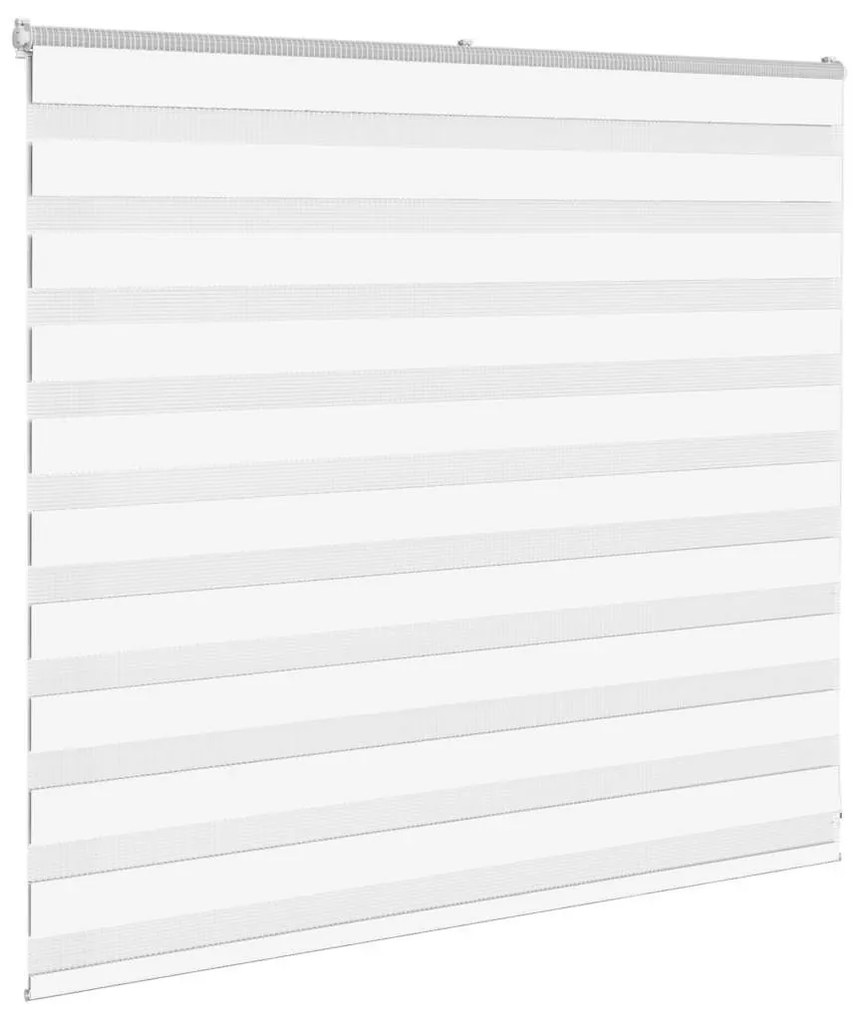 zebrafüggönnyel fehér szövetszélesség 155,9 cm poliészter