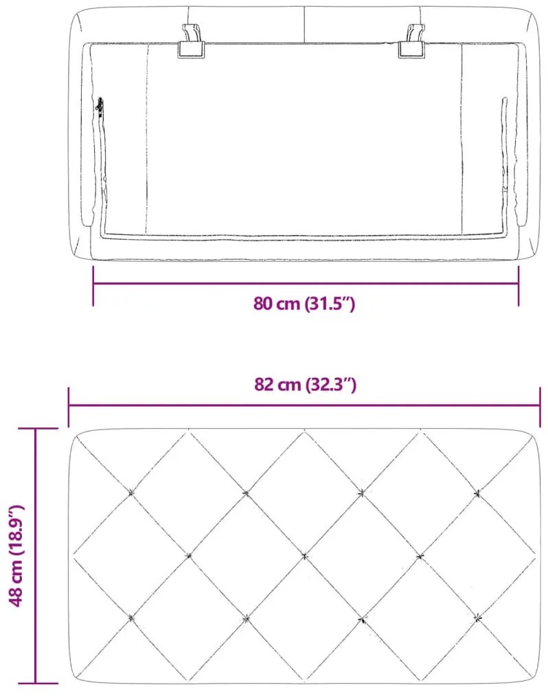világosszürke bársony fejtámla párna 80 cm
