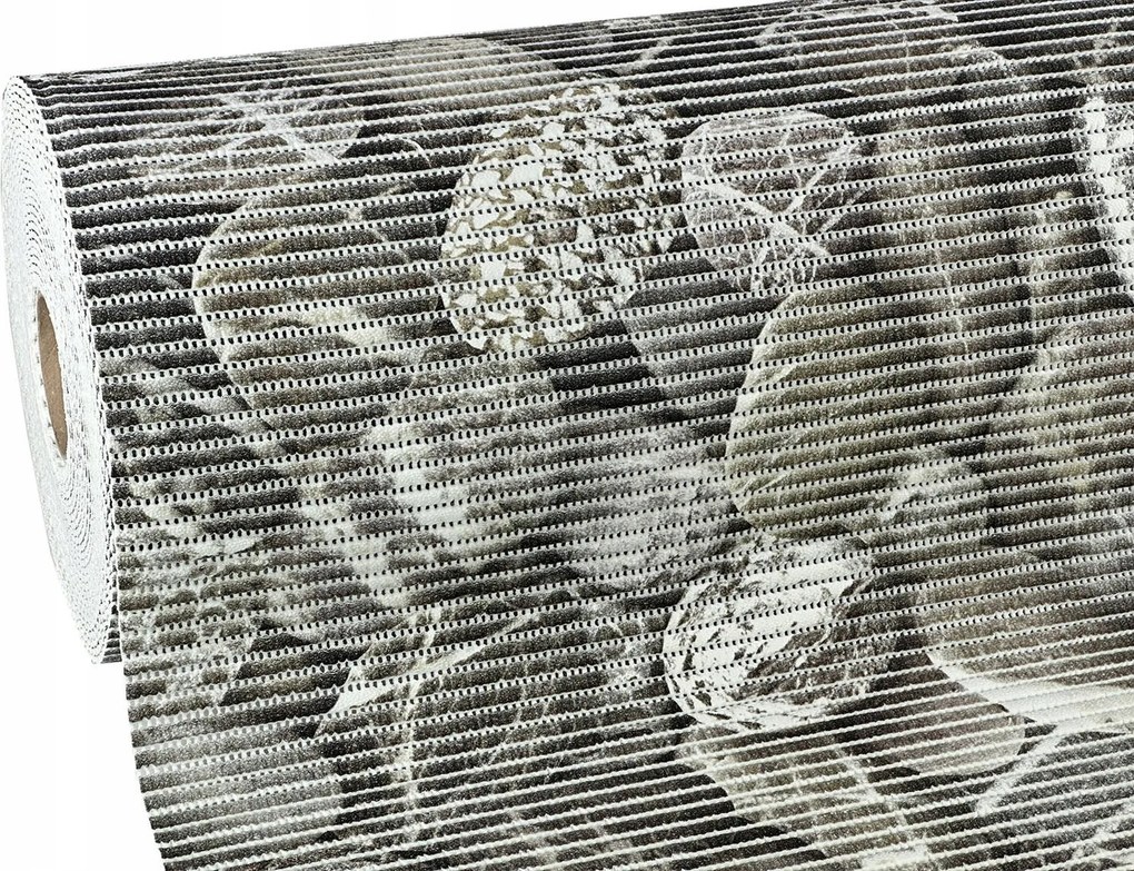 Fürdőszobaszőnyeg Méteres Csúszásgátló Szőnyeg Szürke Kövek 200x65 cm