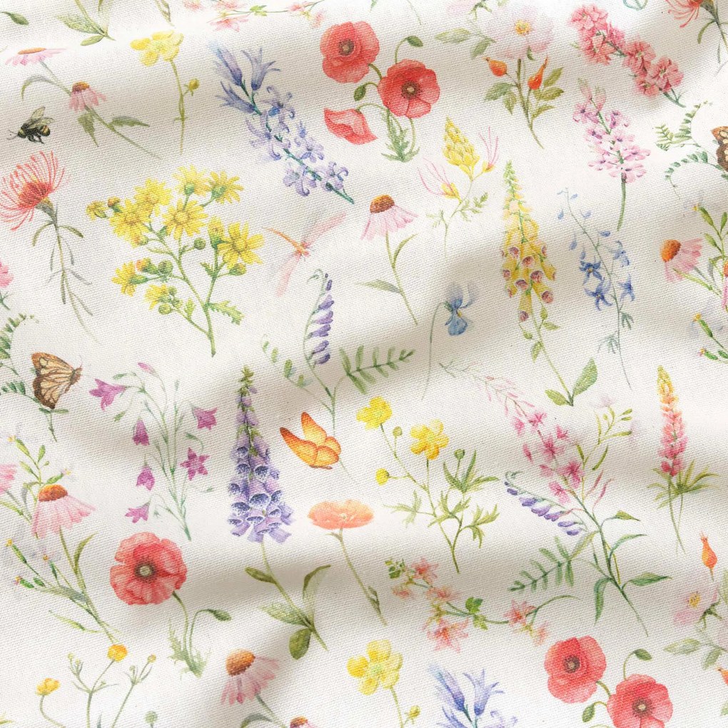 Goldea kör alakú terítő valencia - virágzó mező Ø 230 cm