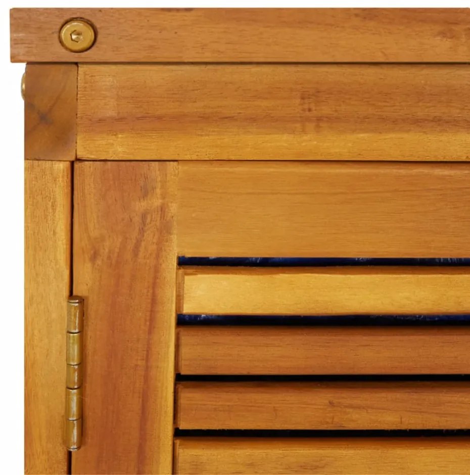 tömör akácfa kerti tárolóláda 210 x 87 x 104 cm