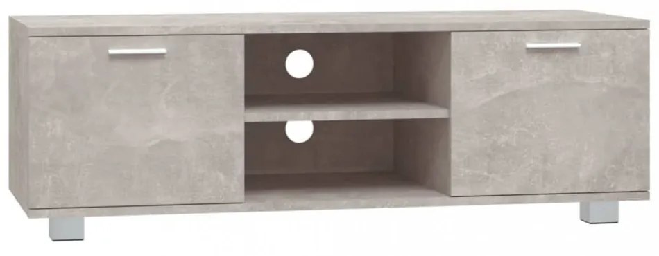 betonszürke szerelt fa TV-szekrény 120 x 34,5 x 35 cm