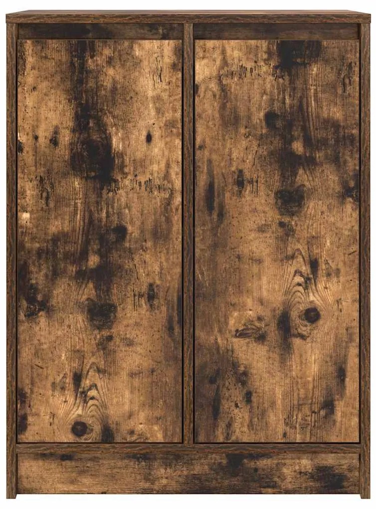 sonoma tölgy színű szerelt fa tálalószekrény 57x34x76 cm