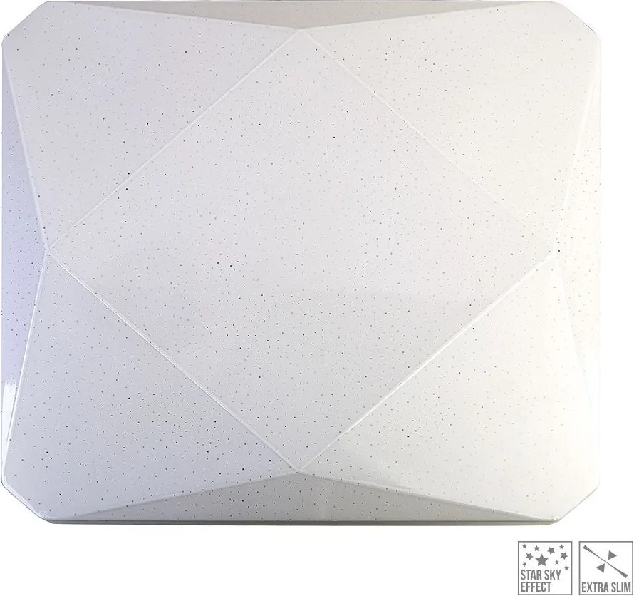 PREZENT 71307 IRIDIO Négyzetes Mennyezeti Lámpa Fehér LED IP20