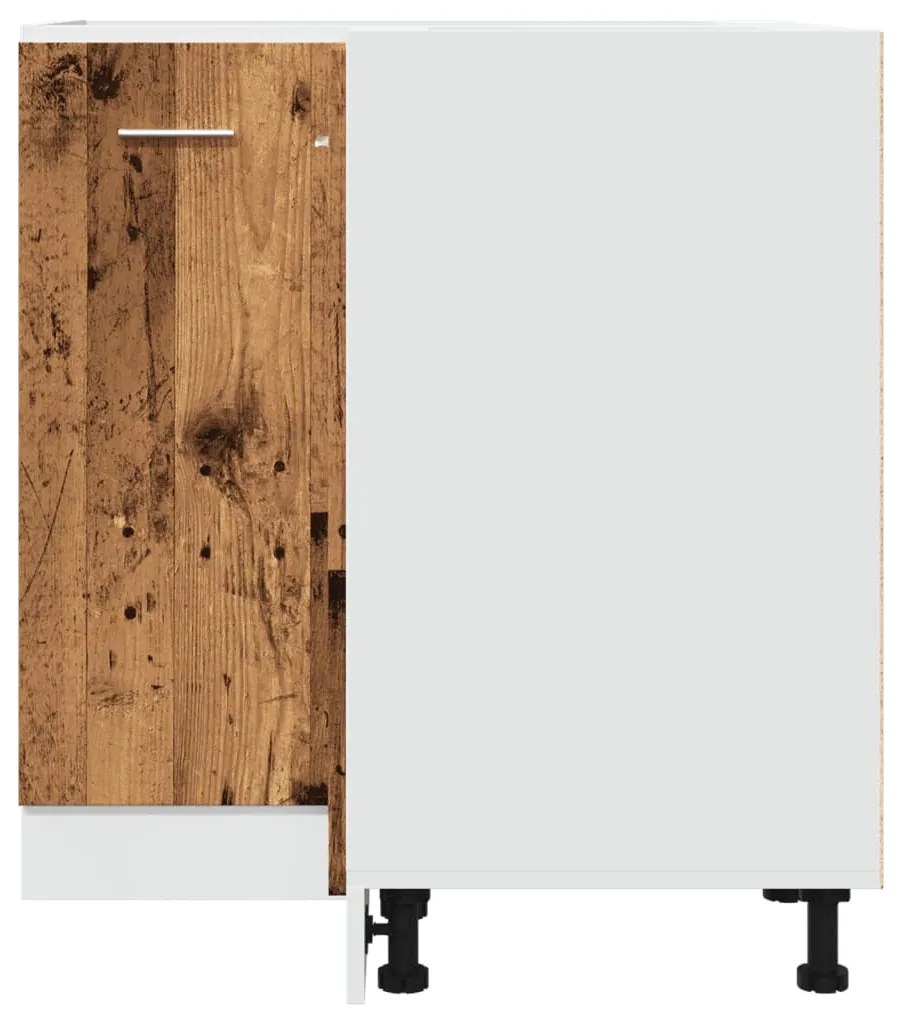 “Lyon” antik fa színű szerelt fa konyhaszekrény