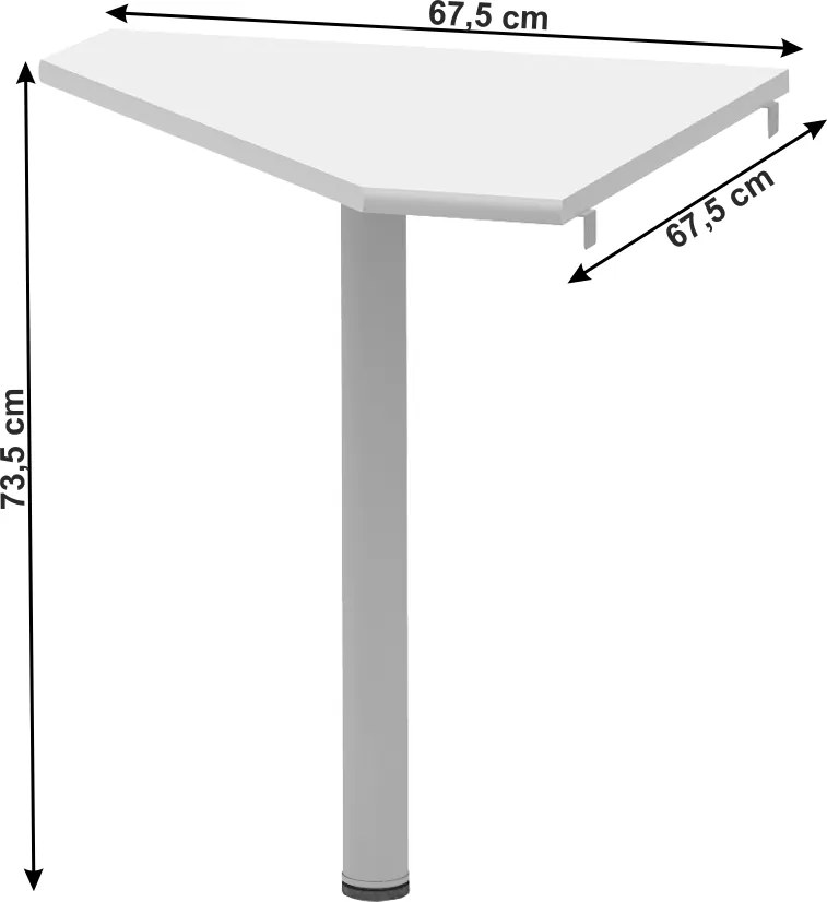 Irodai összeállítás, fehér, JOHAN 2 NEW