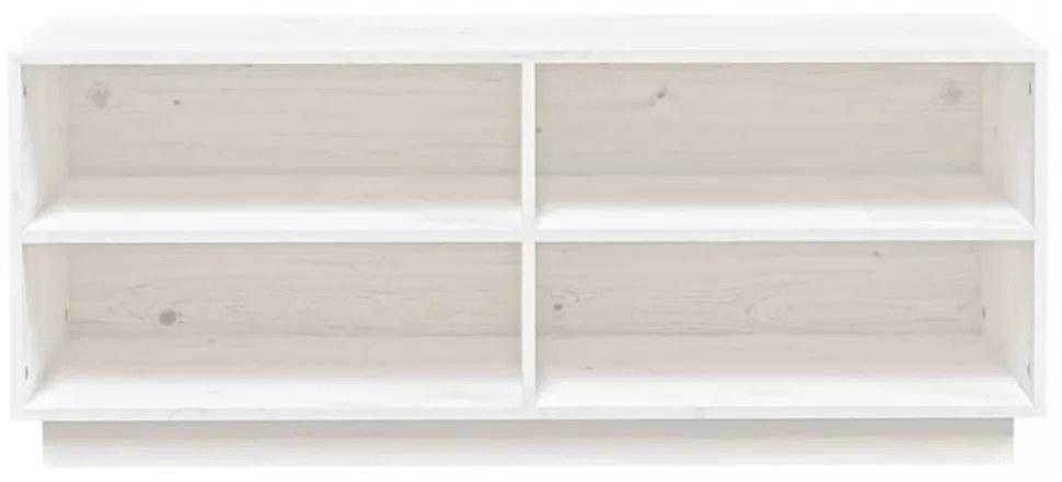 fehér tömör fenyőfa cipőszekrény 110 x 34 x 45 cm