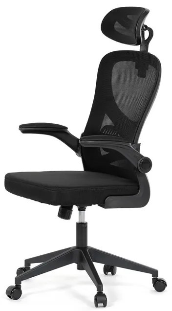 Irodai forgószék hintamechanikával, fekete kárpittal. KA-K2021 BK