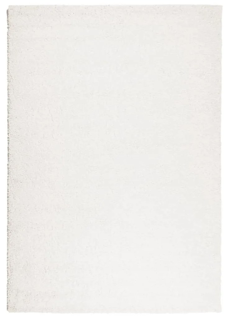 PAMPLONA krémszínű magas szálú bolyhos modern szőnyeg 140x200cm