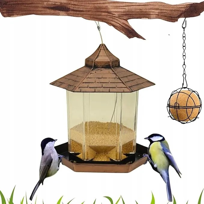 Madáretető Gömbház Fém, Kültéri Felakasztható