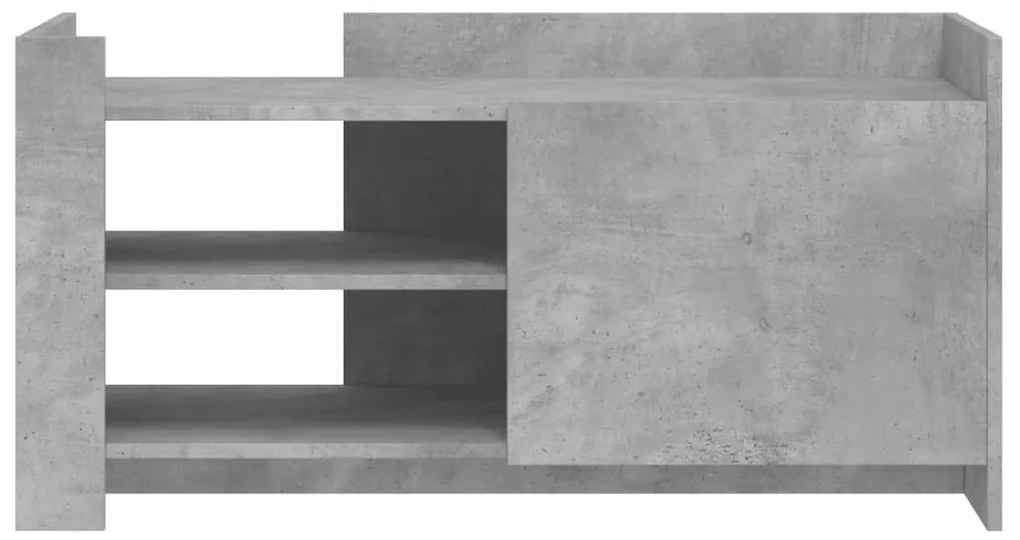 Betonszürke szerelt fa dohányzóasztal 100 x 50 x 50 cm