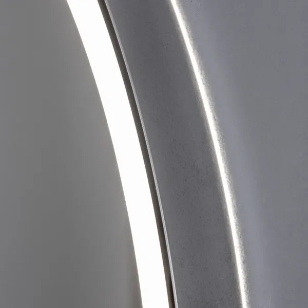 Brilagi-LED dimmelhető, fűthető tükör LED háttérvilágítással ALU PRO LED/18W/230V átmérő 60 cm IP44 fényes króm