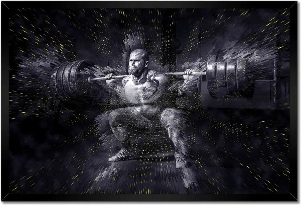 Poszterek keretben 60x40 Strongman Edzőterem Erő