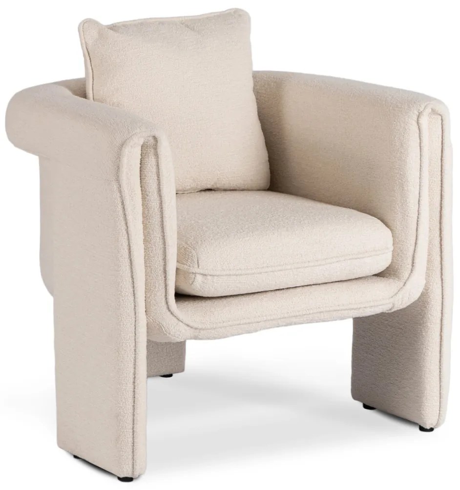 Designer Krém Bouclé Szövet Kárpitozással. GALA