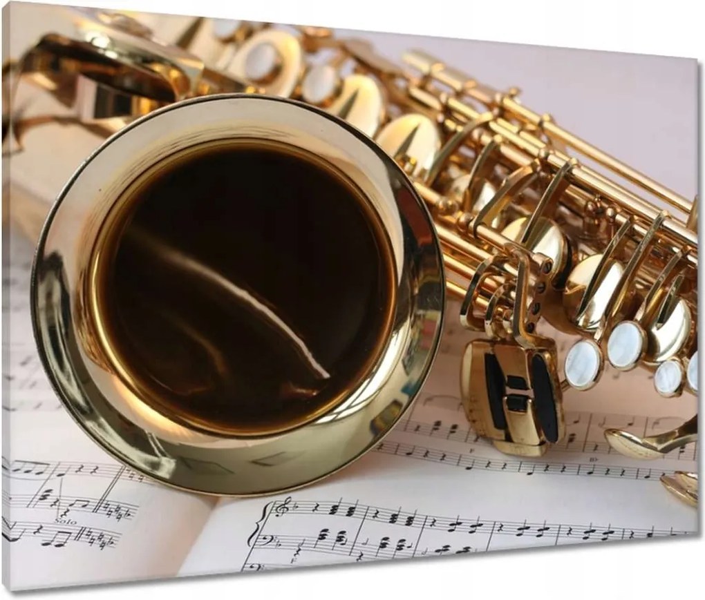 Vászonkép 80x60 Arany hangszer