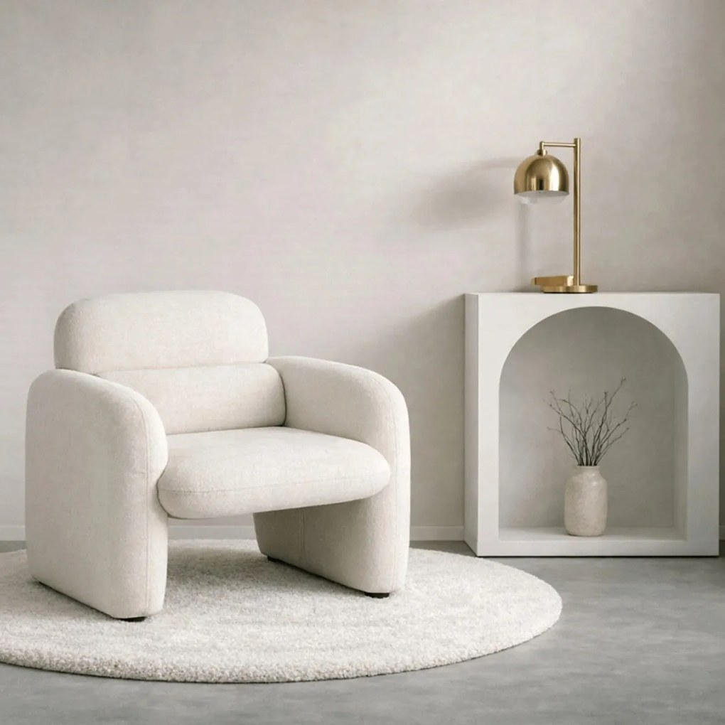 Fotel Wypoczynkowy TOGO Kremowy