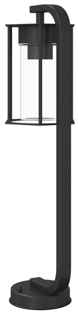 vidaXL fekete rozsdamentes acél kültéri állólámpa 60 cm