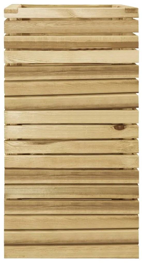 Impregnált fenyőfa kerti magaságyás 50 x 50 x 100 cm