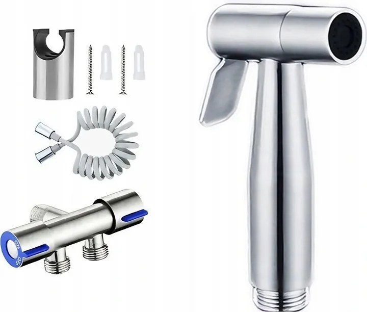 Bidé csaptelep Kézi bidémosó, ezüst