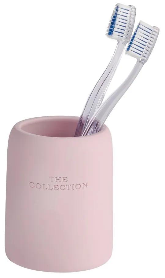 The Collection Rose rózsaszín fogkefetartó pohár - Wenko