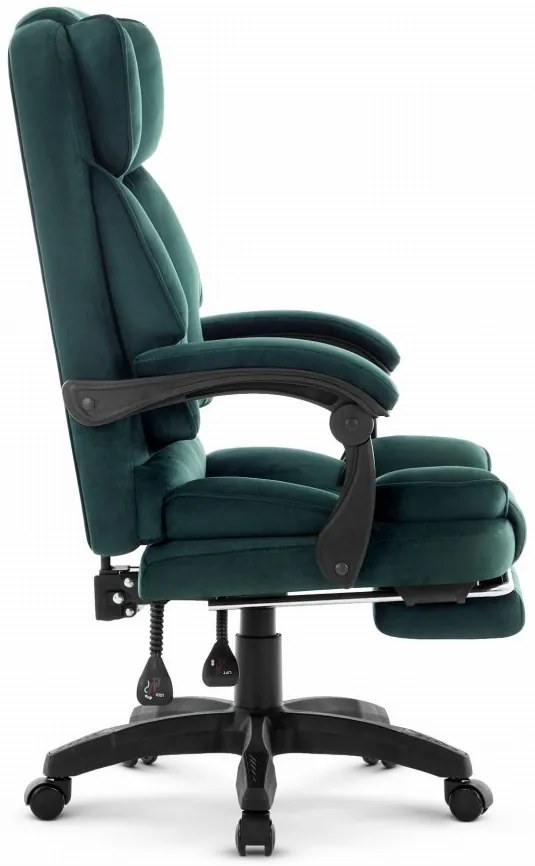 Ergonomikus irodai szék HC-1031 lábtartóval - zöld színű